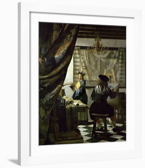 The Art of Painting-Johannes Vermeer-Framed Giclee Print