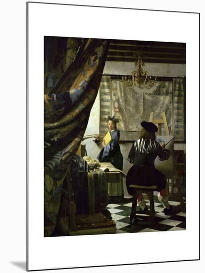 The Art of Painting-Johannes Vermeer-Mounted Giclee Print