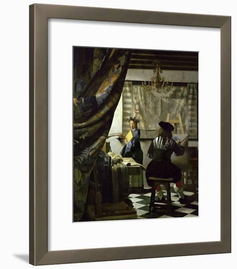 The Art of Painting-Johannes Vermeer-Framed Giclee Print