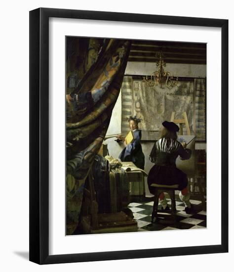 The Art of Painting-Johannes Vermeer-Framed Giclee Print