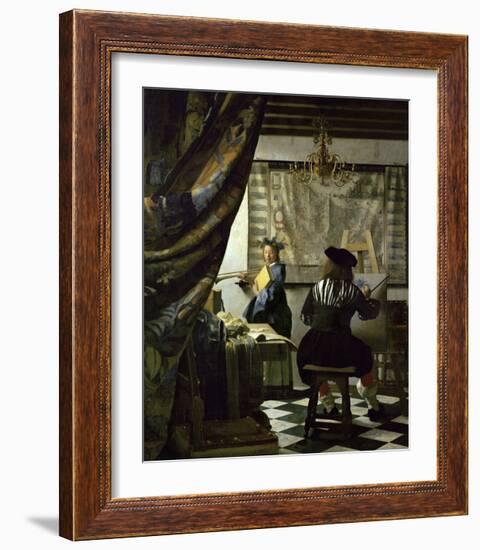 The Art of Painting-Johannes Vermeer-Framed Giclee Print