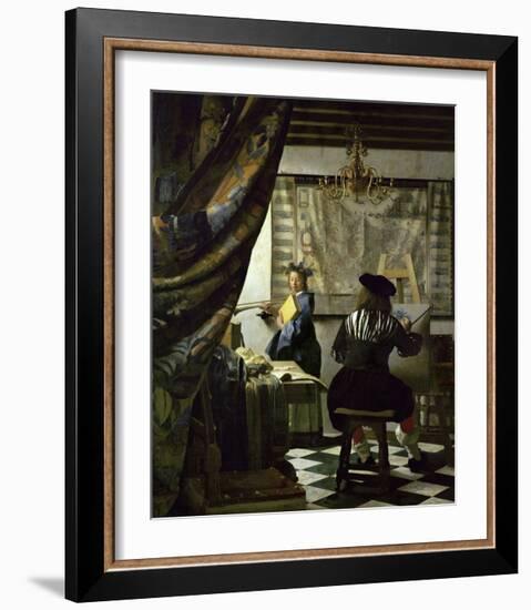 The Art of Painting-Johannes Vermeer-Framed Giclee Print