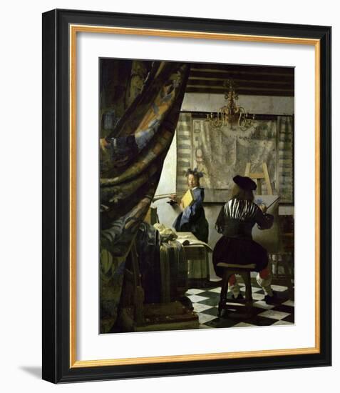 The Art of Painting-Johannes Vermeer-Framed Giclee Print