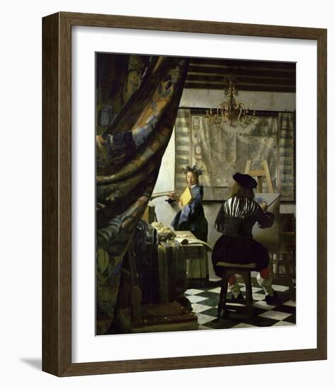 The Art of Painting-Johannes Vermeer-Framed Giclee Print