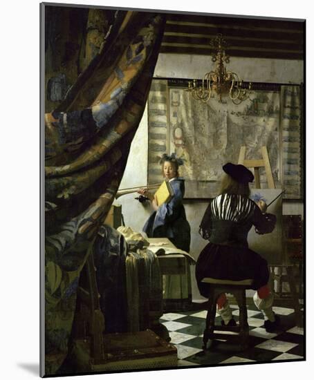 The Art of Painting-Johannes Vermeer-Mounted Giclee Print