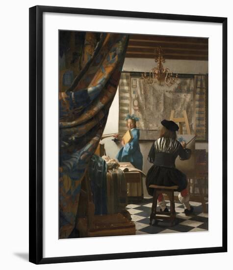 The Art of Painting-Jan Vermeer-Framed Premium Giclee Print