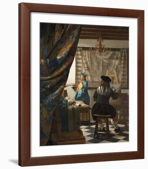 The Art of Painting-Jan Vermeer-Framed Premium Giclee Print