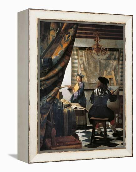 The Art of Painting-Johannes Vermeer-Framed Premier Image Canvas