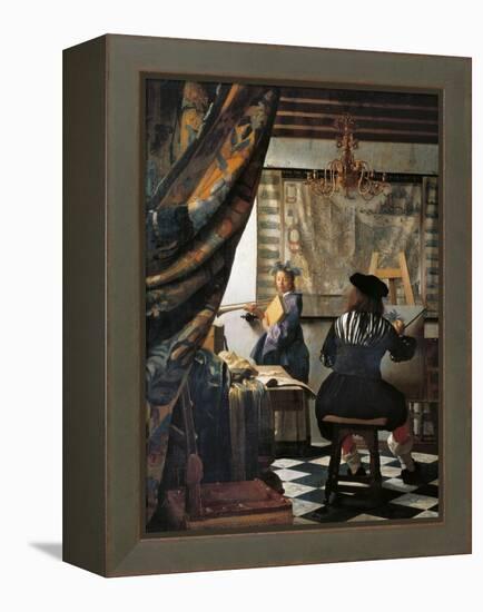 The Art of Painting-Johannes Vermeer-Framed Premier Image Canvas