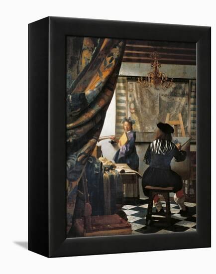 The Art of Painting-Johannes Vermeer-Framed Premier Image Canvas