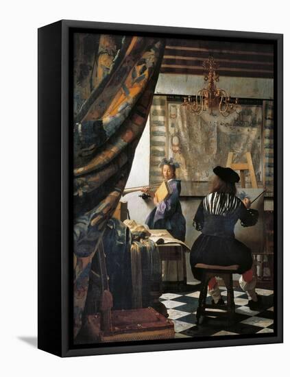 The Art of Painting-Johannes Vermeer-Framed Premier Image Canvas