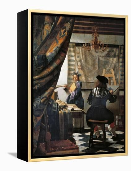 The Art of Painting-Johannes Vermeer-Framed Premier Image Canvas