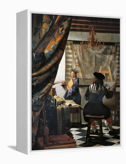 The Art of Painting-Johannes Vermeer-Framed Premier Image Canvas