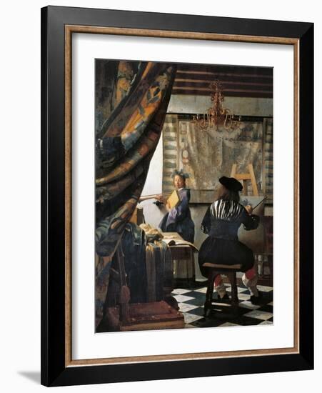 The Art of Painting-Johannes Vermeer-Framed Giclee Print