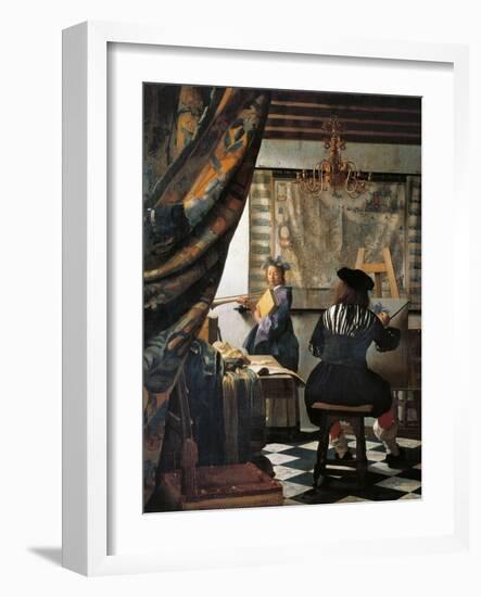 The Art of Painting-Johannes Vermeer-Framed Giclee Print