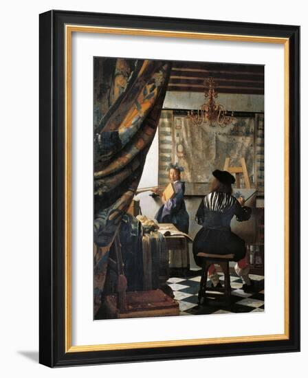 The Art of Painting-Johannes Vermeer-Framed Giclee Print