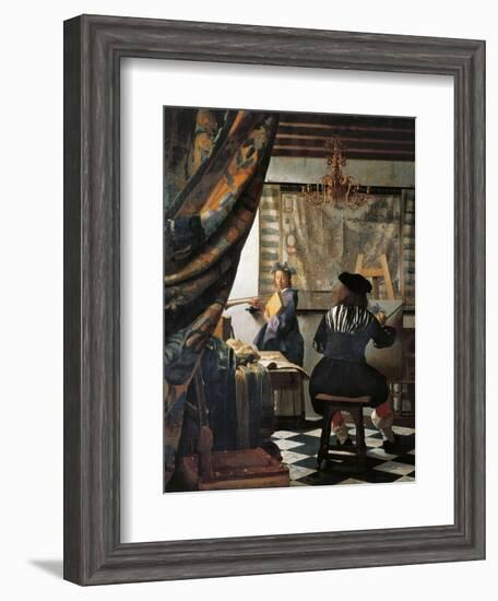 The Art of Painting-Johannes Vermeer-Framed Giclee Print