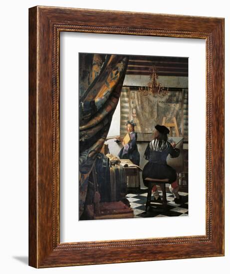 The Art of Painting-Johannes Vermeer-Framed Giclee Print