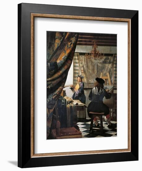 The Art of Painting-Johannes Vermeer-Framed Giclee Print