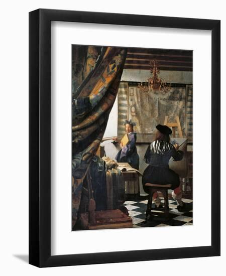 The Art of Painting-Johannes Vermeer-Framed Giclee Print