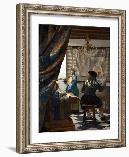 The Art of Painting-Johannes Vermeer-Framed Giclee Print