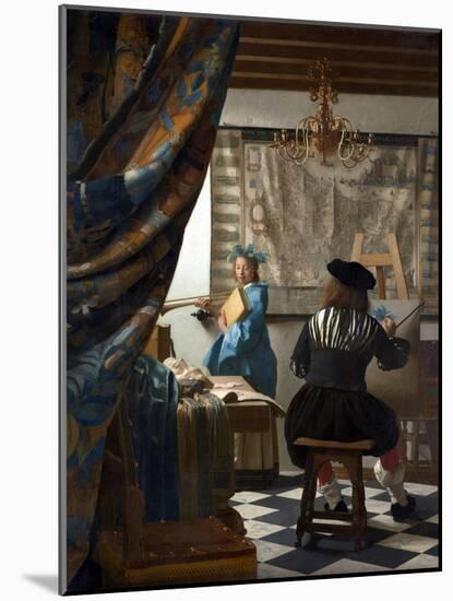 The Art of Painting-Johannes Vermeer-Mounted Giclee Print