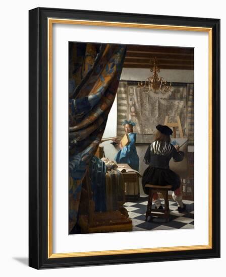 The Art of Painting-Johannes Vermeer-Framed Giclee Print