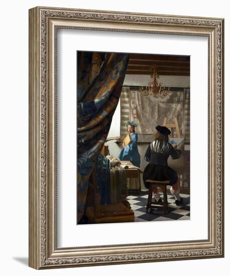 The Art of Painting-Johannes Vermeer-Framed Giclee Print