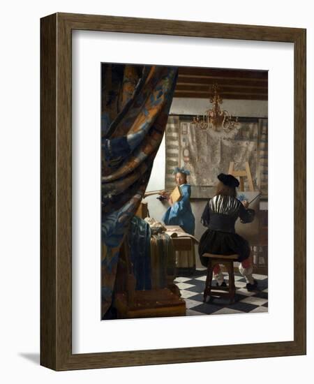 The Art of Painting-Johannes Vermeer-Framed Giclee Print