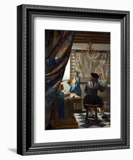 The Art of Painting-Johannes Vermeer-Framed Giclee Print