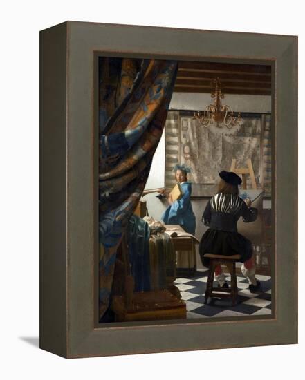 The Art of Painting-Johannes Vermeer-Framed Premier Image Canvas