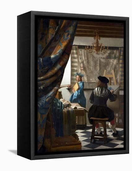 The Art of Painting-Johannes Vermeer-Framed Premier Image Canvas