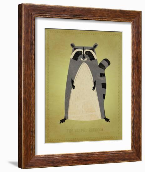 The Artful Raccoon-John Golden-Framed Giclee Print