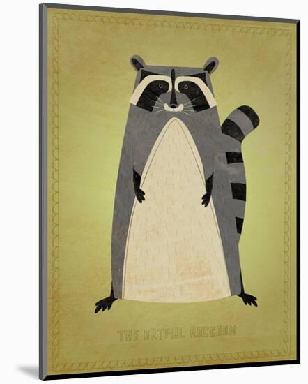 The Artful Raccoon-John Golden-Mounted Art Print