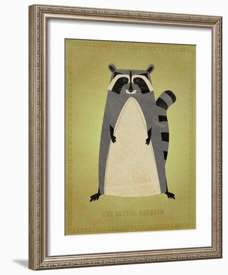 The Artful Raccoon-John W^ Golden-Framed Art Print