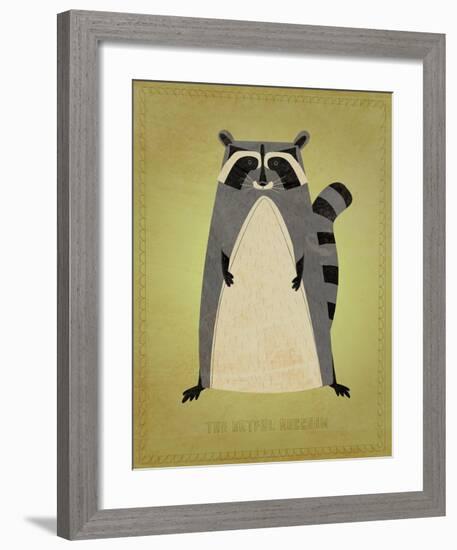 The Artful Raccoon-John W^ Golden-Framed Art Print