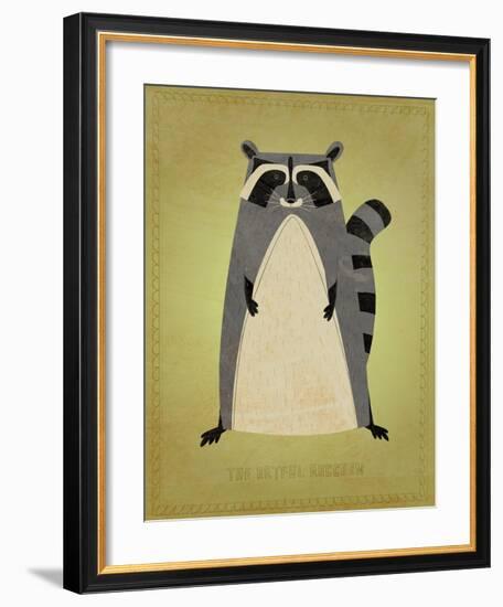 The Artful Raccoon-John W^ Golden-Framed Art Print