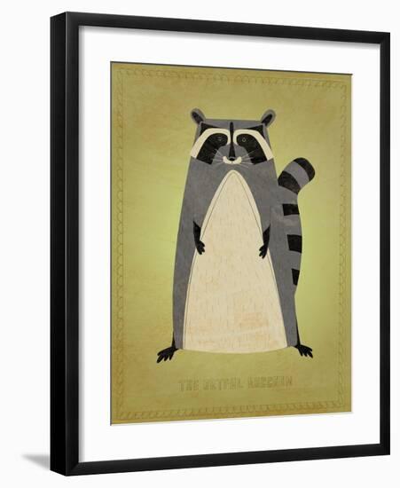 The Artful Raccoon-John W^ Golden-Framed Art Print