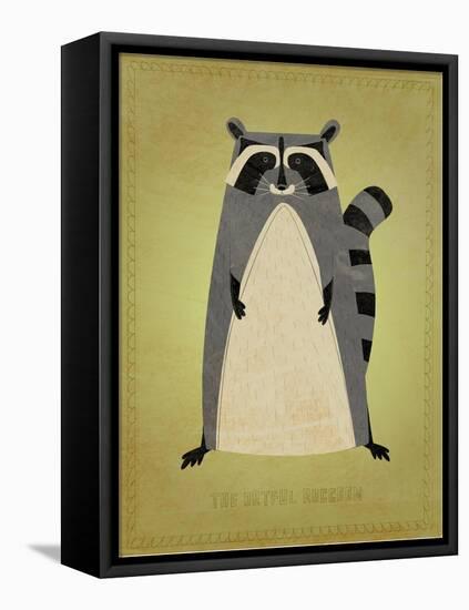 The Artful Raccoon-John W Golden-Framed Premier Image Canvas
