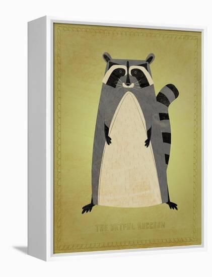 The Artful Raccoon-John W Golden-Framed Premier Image Canvas