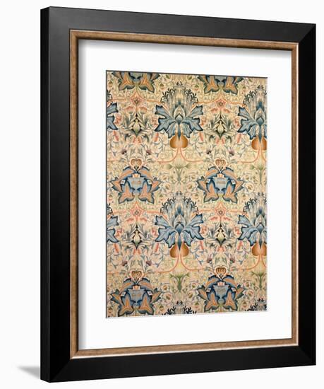 The Artichoke Embroidered Hanging, Worked by Mrs Godman, 1877-William Morris-Framed Giclee Print