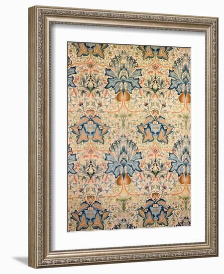 The Artichoke Embroidered Hanging, Worked by Mrs Godman, 1877-William Morris-Framed Giclee Print