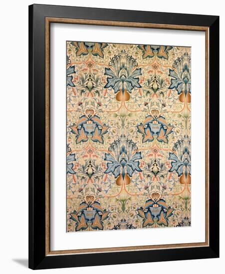 The Artichoke Embroidered Hanging, Worked by Mrs Godman, 1877-William Morris-Framed Giclee Print