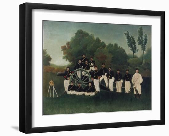 The Artillerymen, about 1895-Henri Rousseau-Framed Giclee Print