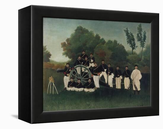 The Artillerymen, about 1895-Henri Rousseau-Framed Premier Image Canvas