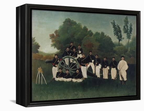 The Artillerymen, about 1895-Henri Rousseau-Framed Premier Image Canvas