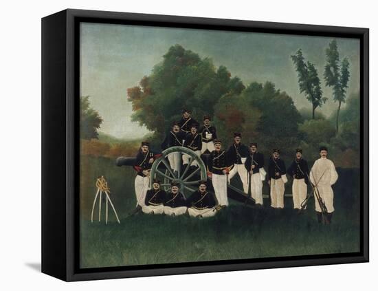 The Artillerymen, about 1895-Henri Rousseau-Framed Premier Image Canvas