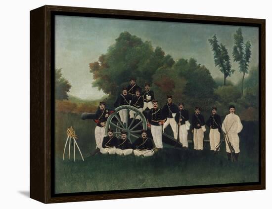 The Artillerymen, about 1895-Henri Rousseau-Framed Premier Image Canvas