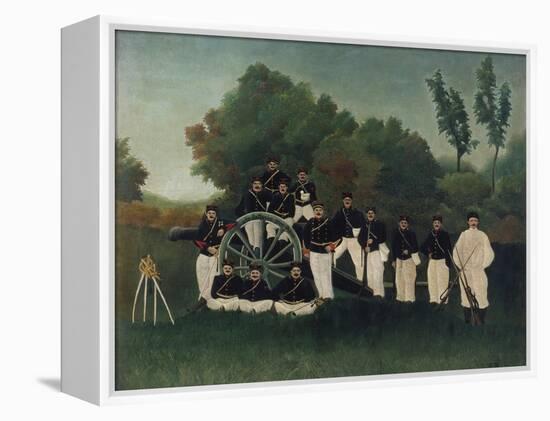 The Artillerymen, about 1895-Henri Rousseau-Framed Premier Image Canvas