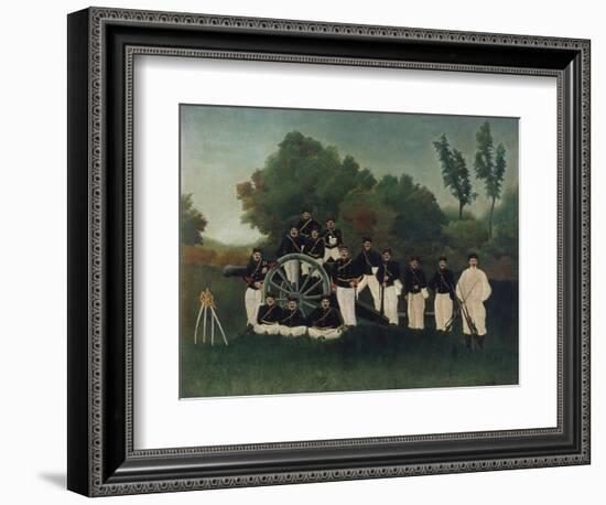 The Artillerymen, about 1895-Henri Rousseau-Framed Giclee Print